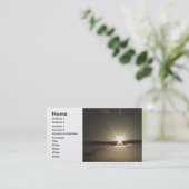 ハワイの日没のプロフィールカード 名刺 (スタンド正面)