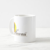 ハワイの日没の記念品 コーヒーマグカップ (正面左)