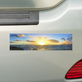ハワイの日没 バンパーステッカー (車上)
