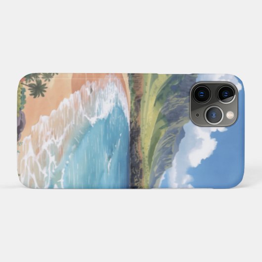 ハワイの海の波 Case-Mate iPhoneケース (裏面(横))