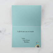 ハワイの漫画の魚のサンキューカード サンキューカード (内部)