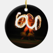 ハワイの火のダンス セラミックオーナメント (裏面)
