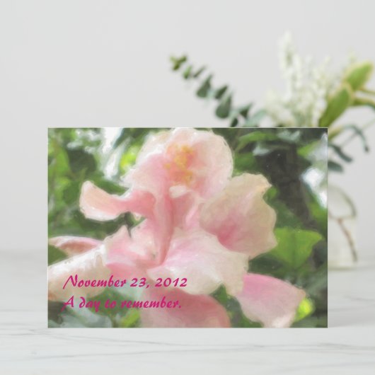 ハワイの熱帯ハイビスカスの招待状 招待状 (スタンド正面)