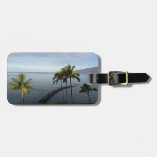 ハワイの熱帯ビーチ場面荷物のラベル ラゲッジタグ