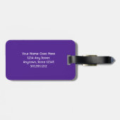 ハワイの熱帯性ヤシの木の写真名前をカスタムするスクリプト ラゲッジタグ (裏面横)