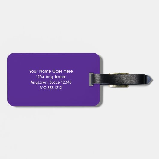 ハワイの熱帯性ヤシの木の写真名前をカスタムするスクリプト ラゲッジタグ (裏面横)