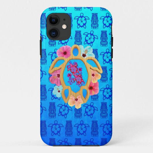 ハワイの熱帯Honu Case-Mate iPhoneケース (裏面)