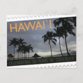 ハワイの独立国家第50記念日の郵便はがきの島 ポストカード (正面)