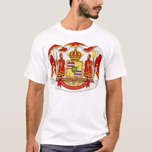 ハワイの王国の王室のな紋章付き外衣 Tシャツ