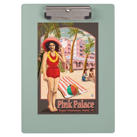 ハワイの王室のなハワイのホテル クリップボード (正面)