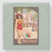 ハワイの王室のなハワイのホテル ストーンコースター (正面)