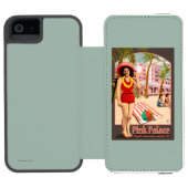 ハワイの王室のなハワイのホテル INCIPIO iPhoneウォレットケース (フォリオオープン)