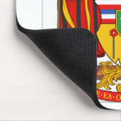 ハワイの王室のな紋章付き外衣 マウスパッド (コーナー)