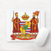 ハワイの王室のな紋章付き外衣 マウスパッド (マウス)