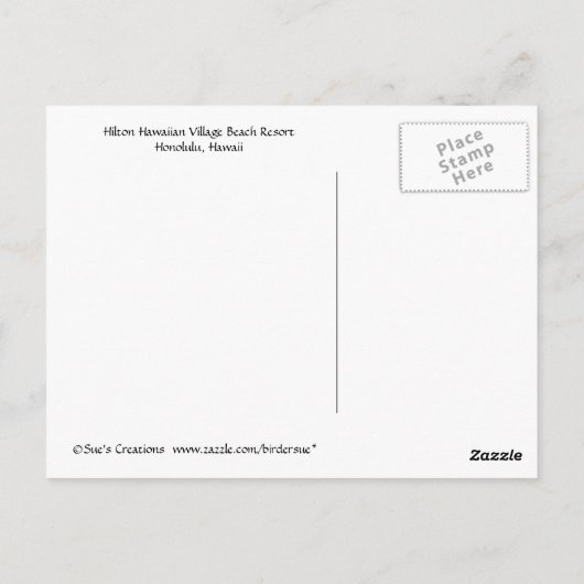 ハワイの精神 ポストカード (裏面)