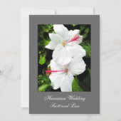 ハワイの結婚式の発表 招待状 (正面)