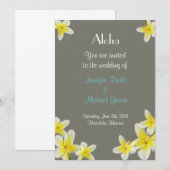 ハワイの結婚式招待状 招待状 (正面/裏面)