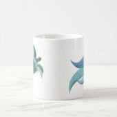 ハワイの緑のウミガメ モーフィングマグカップ (中央)