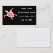 ハワイの緑のウミガメ 名刺 (正面/裏面)
