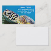 ハワイの緑のウミガメ 名刺 (正面/裏面)