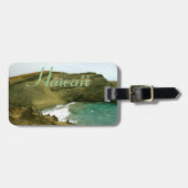 ハワイの緑の砂のビーチの手荷物I.D. ラゲッジタグ (正面横)