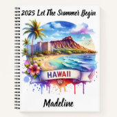 ハワイの美しいビーチと景色を探索 ノートブック (正面)