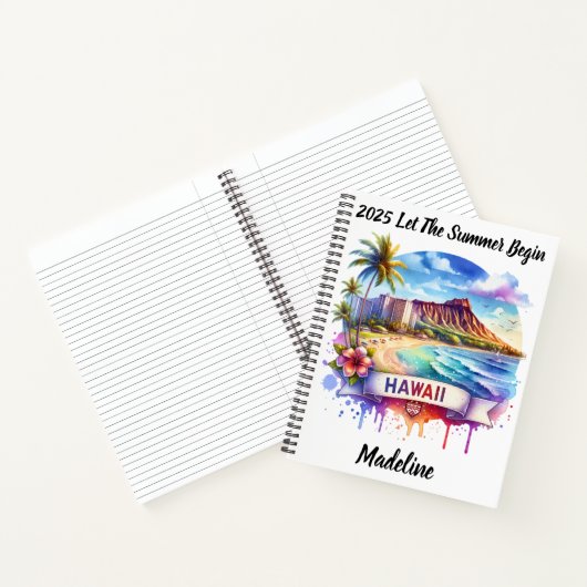 ハワイの美しいビーチと景色を探索 ノートブック (内部)