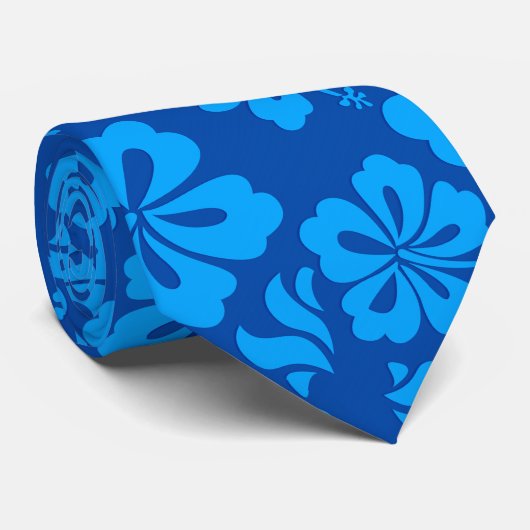 ハワイの花のタイ ネクタイ (ロール)