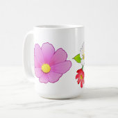 ハワイの花の名前のパーソナライズなコーヒー・マグ コーヒーマグカップ (正面左)