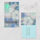 ハワイの花パターンパーソナライズな名刺 名刺 (正面/裏面)