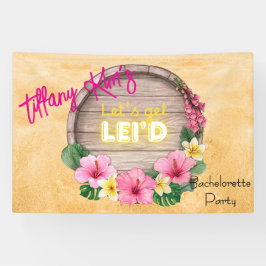 ハワイの花嫁おさらいパーティー 横断幕