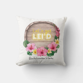 ハワイの花嫁パーティー Let's Get Lei'd クッション