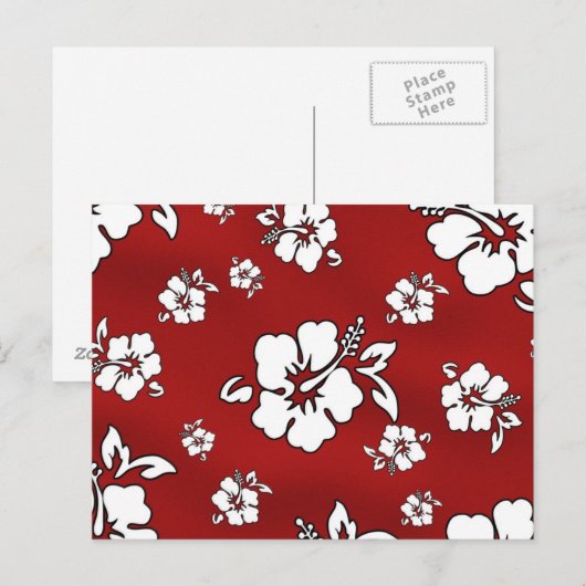 ハワイの花 ポストカード (正面/裏面)