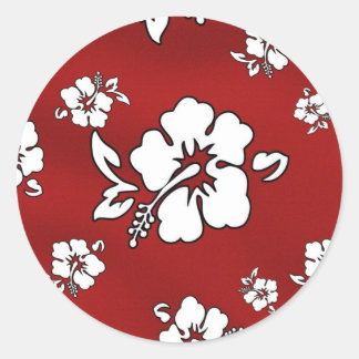 ハワイの花 ラウンドシール
