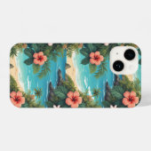 ハワイの花 iPhoneケース (裏面横)