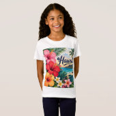 ハワイの花 Tシャツ (正面フル)