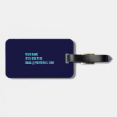 ハワイの荷物のラベル-多彩なスーツケースのラベル ラゲッジタグ (裏面横)