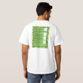 ハワイの落書きの表紙のワイシャツ Tシャツ (裏面フル)