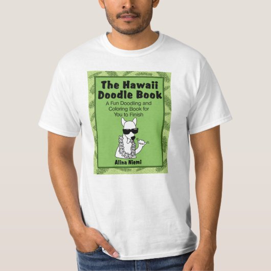 ハワイの落書きの表紙のワイシャツ Tシャツ (正面)
