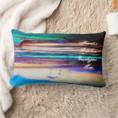 ハワイの虹のユーカリノキの枕 ランバークッション (ブランケット)