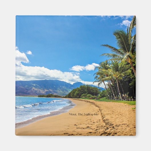 ハワイの谷の島マウイ マグネット (正面)