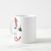 ハワイの赤冠カルドinal—聖書の言葉 コーヒーマグカップ (正面左)