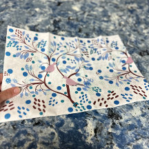 ハワイの野生の鳥 アブストラクト フラワーズ トロピカル