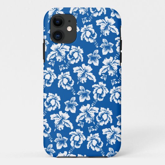 ハワイの青い花柄 Case-Mate iPhoneケース (裏面)