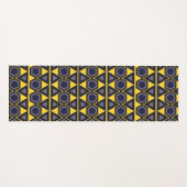 ハワイの黄色い三角形 ヨガマット (正面(横))