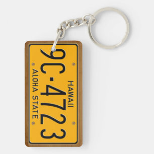 ハワイの1969年のヴィンテージのナンバープレートKeychain キーホルダー