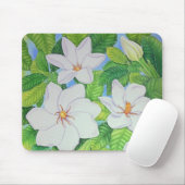ハワイのGardenias マウスパッド (マウス)