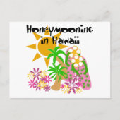 ハワイのHoneymooning ポストカード (正面)