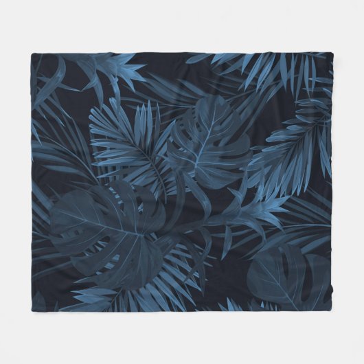 ハワイのplを持つエキゾチックな熱帯vrtor背景 フリースブランケット (正面(横))