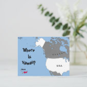 ハワイは？ ポストカード (スタンド正面)